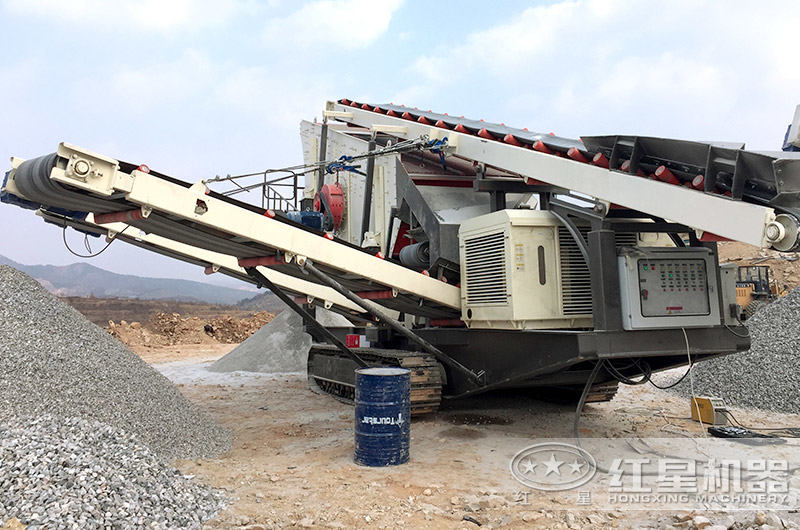 履帶式的建筑垃圾破碎站