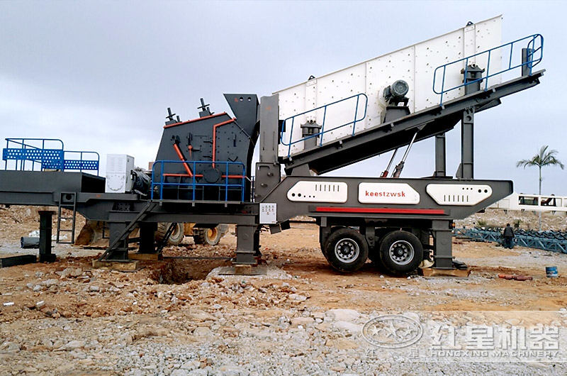 海南三亞反擊式破碎機施工現場