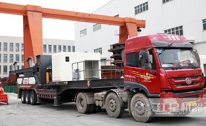 紅星可移動(dòng)破碎機(jī)車間直接發(fā)貨