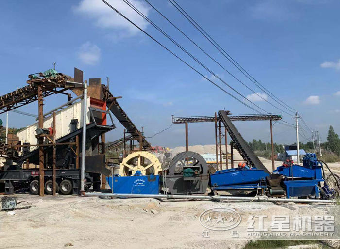 紅星洗砂回收一體機(jī)客戶現(xiàn)場(chǎng)
