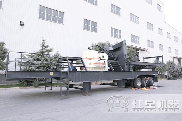 移動破碎機搭在制沙機 移動破碎機搭在制沙機