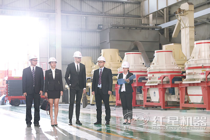 用戶到廠參觀制沙機