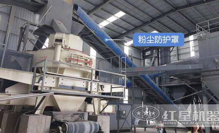 紅星石子碎石機用戶施工現(xiàn)場