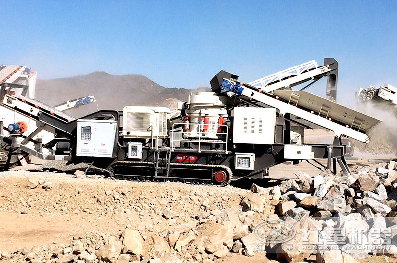 搭在圓錐破碎機