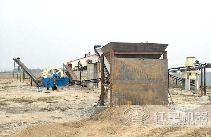 石料清洗作業現場