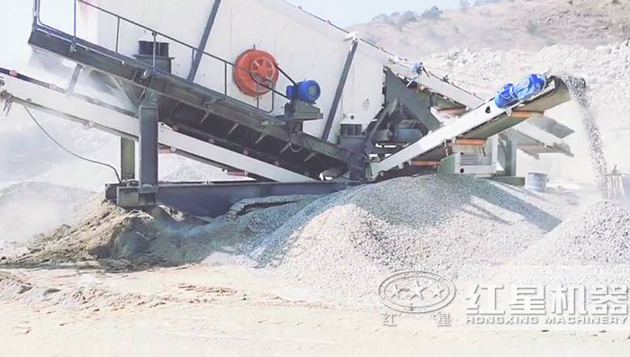 移動(dòng)制沙生產(chǎn)現(xiàn)場