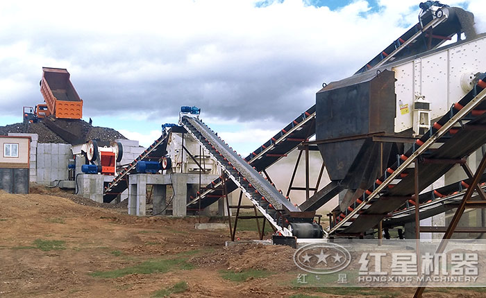 砂石生產(chǎn)線每天處理5000噸