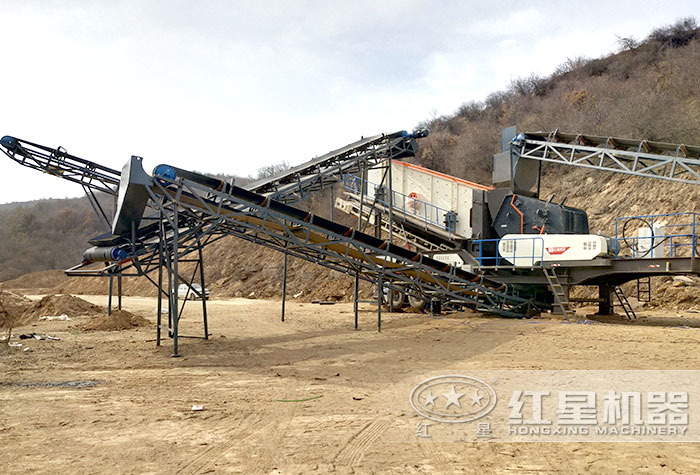 移動破碎機搭載反擊式破碎機