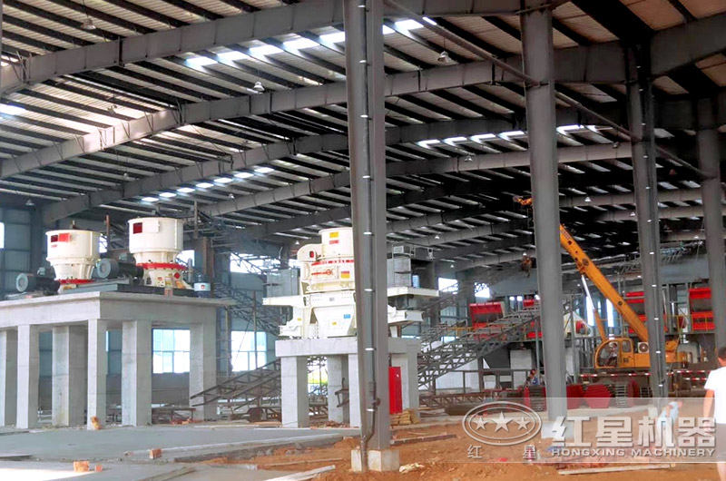 制砂生產線安裝現場