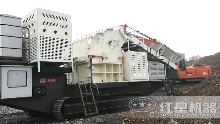 履帶移動破碎機搭載細碎機 履帶移動破碎機搭載細碎機