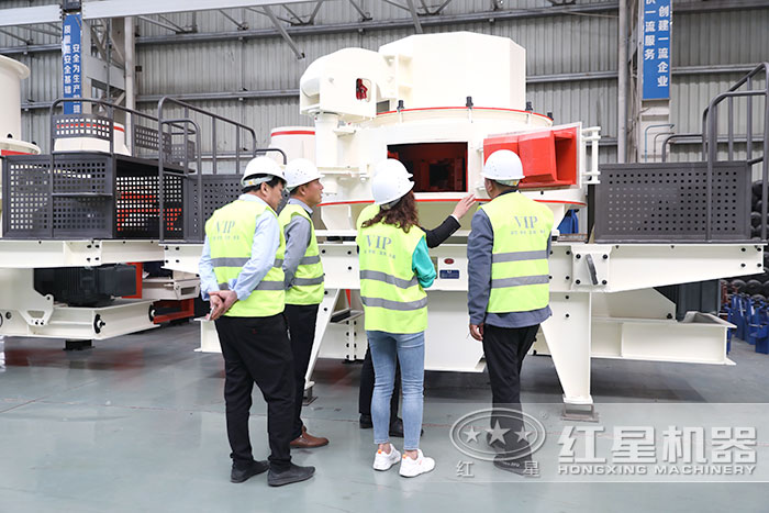 用戶到場參觀紅星打沙設備