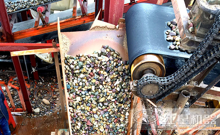 鵝卵石破碎現場物料