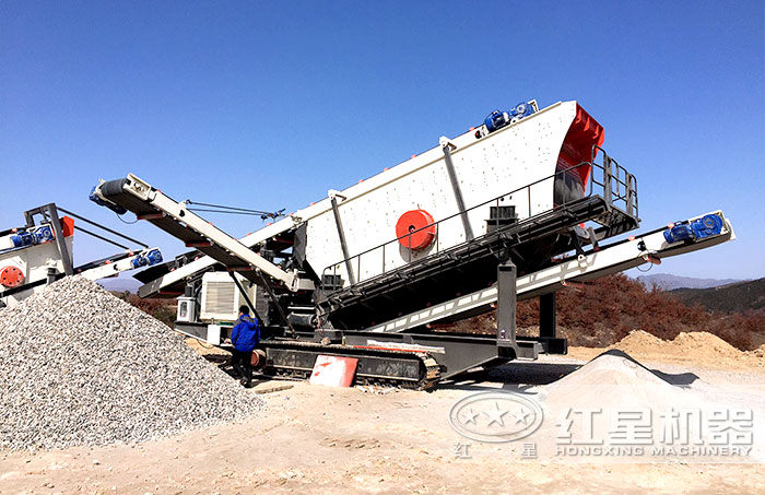 流動式作業的碎石加工設備