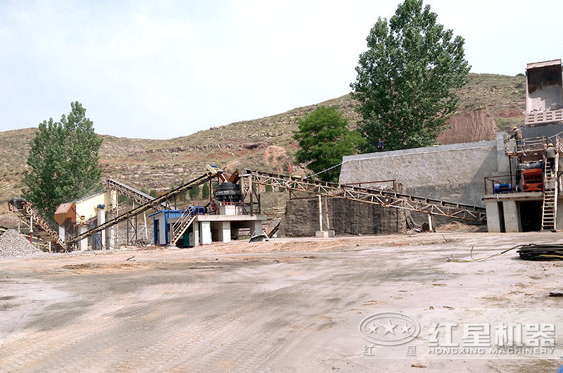 復合型圓錐破碎機客戶制砂現場