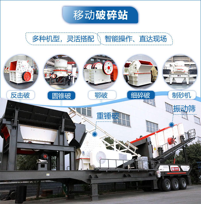 移動的機制砂設備可實現多種組合形式 移動的機制砂設備可實現多種組合形式