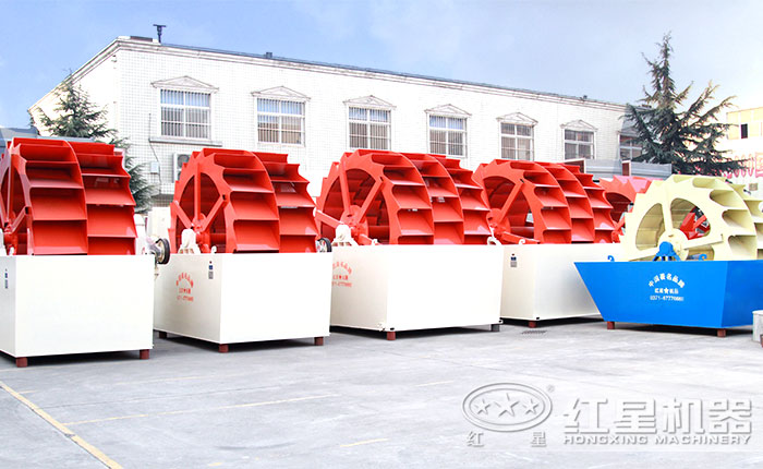 廠區整齊排列洗砂機圖 廠區整齊排列洗砂機圖