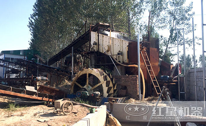 洗砂機現場 洗砂機現場