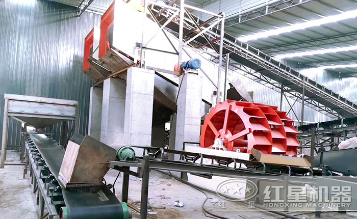 洗砂機現場 洗砂機現場