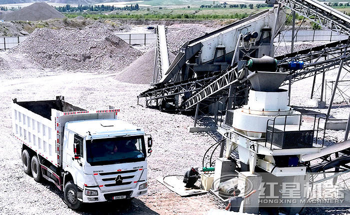 制沙和制石生產現場