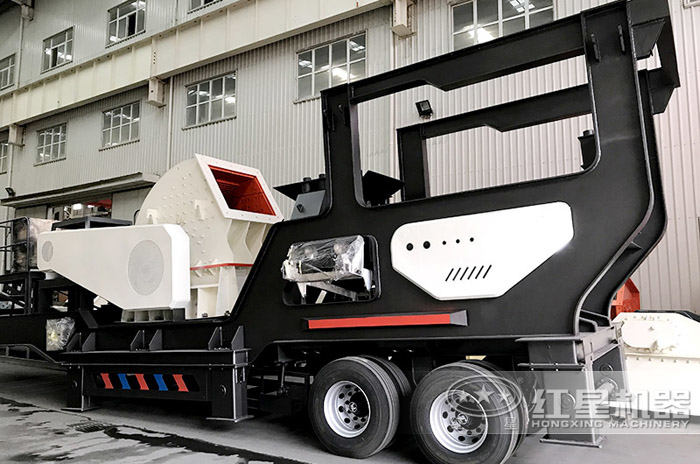 時(shí)產(chǎn)150噸移動(dòng)錘破式制沙設(shè)備