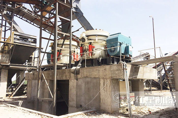 玄武巖破碎機生產現場