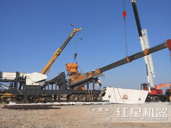 河北唐山建筑垃圾破碎項目現場