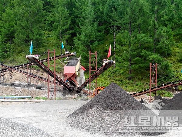 日產500方石子生產線環保