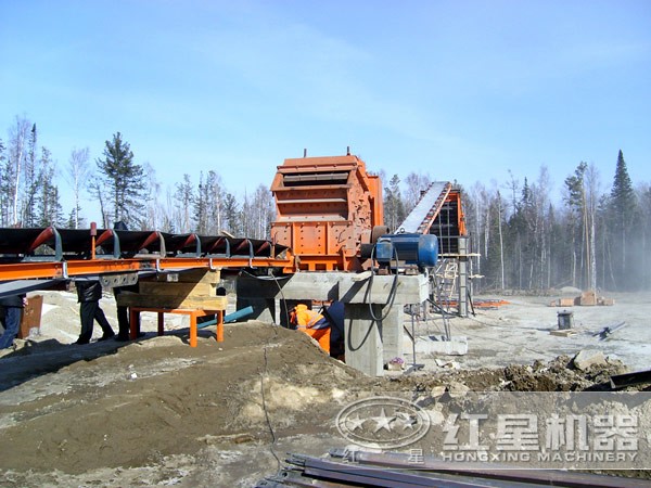 干法制砂工藝現場