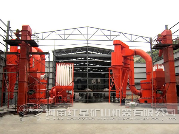 白云石磨粉生產(chǎn)線應(yīng)用現(xiàn)場(chǎng)