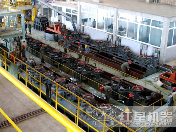 金礦浮選生產(chǎn)線現(xiàn)場